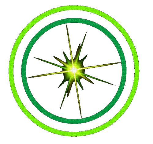 Double Circles ''Green'' - by StormGalaxy05 - png gratuito