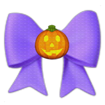 Pumpkin emoji bow - Free PNG