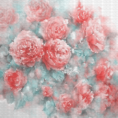 soave background animated flowers rose spring - 免费动画 GIF