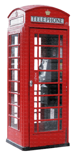 Kaz_Creations Telephone-Box-Red - png gratuito