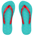 Kaz_Creations Beach Deco Flip Flops - png gratuito