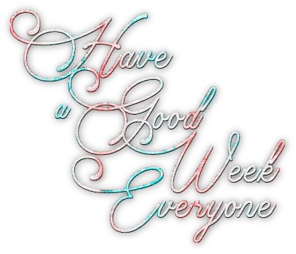 soave text have a good week pink teal - безплатен png