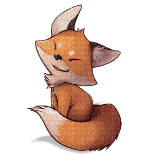 kawaii fox - ingyenes png