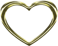 gold heart - PNG gratuit