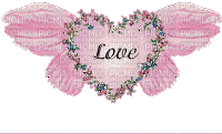 love gives a heart wings! - Free animated GIF