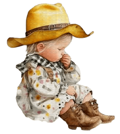 Sunflowers - Cowboy - Baby - kostenlos png
