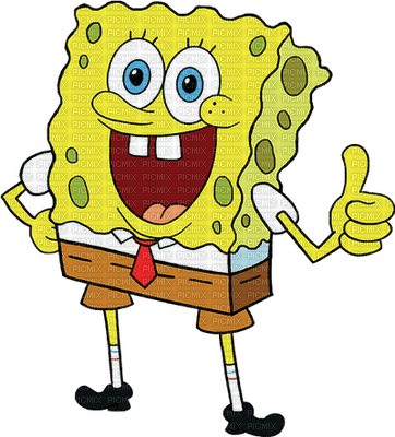 Sponge Bob Thumbs Up - png ฟรี