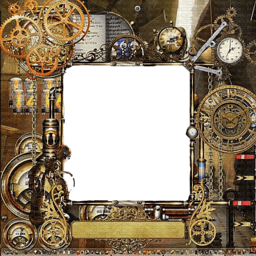 Steampunk.Cadre.Frame.Victoriabea - 免费PNG