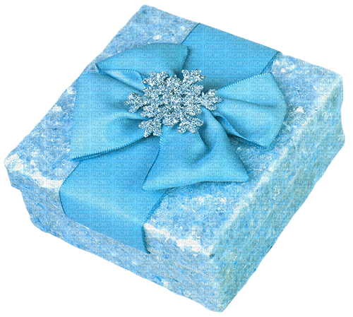 Present.Gift.Blue - zadarmo png
