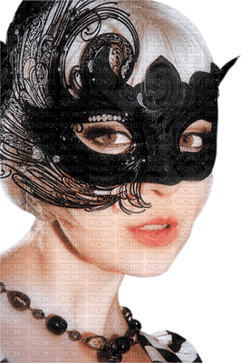 woman with mask bp - png ฟรี