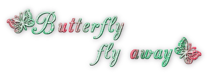 soave text butterfly deco pink green - ilmainen png