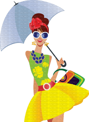 Kaz_Creations Woman Femme Glasses Umbrella - бесплатно png