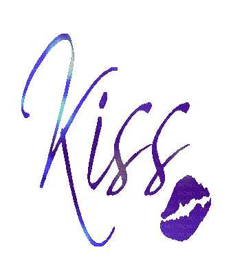 Kiss Gif Text - Bogusia - GIF เคลื่อนไหวฟรี
