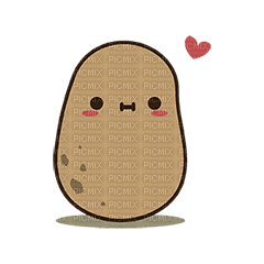 kawaii potato - zdarma png