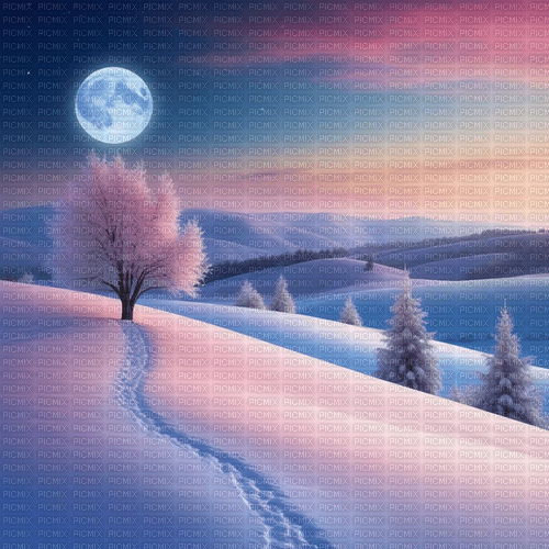 Background Winter Landscape - zdarma png