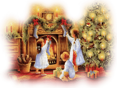 Kaz_Creations Christmas Deco Children Friends Paysage Scenery - 免费PNG