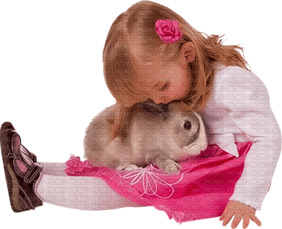 child with animal bp - безплатен png