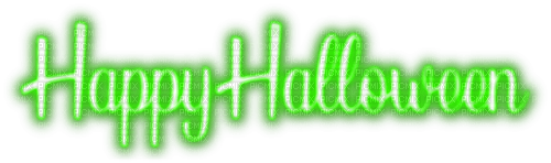 Happy Halloween.Text.Green - KittyKatLuv65 - ücretsiz png