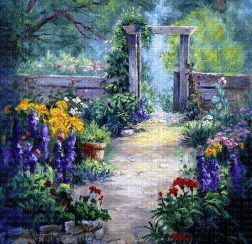 Rena Sommer Garten Garden Hintergrund - png grátis