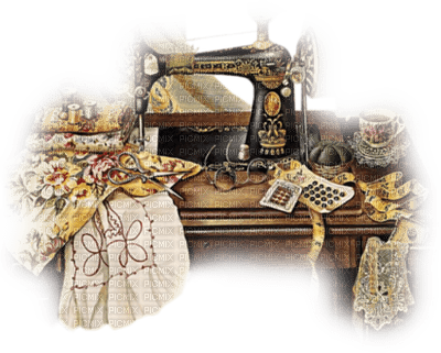 vintage sewing bp - bezmaksas png