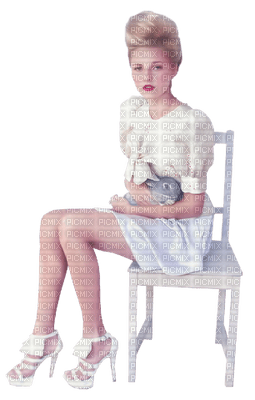femme woman frau beauty tube human person people furniture chair - png gratis