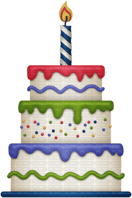 Kaz_Creations Birthday Cake - gratis png