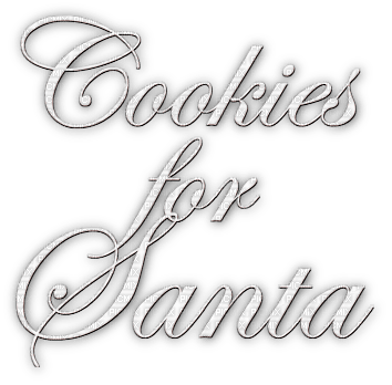 soave text cookies for santa claus christmas white - gratis png