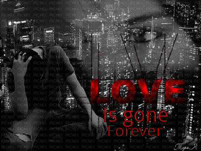 love is gone - Δωρεάν κινούμενο GIF