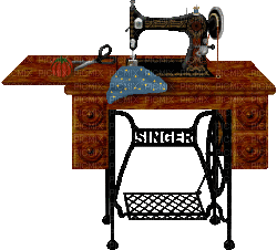 vintage sewing machine bp - Zdarma animovaný GIF
