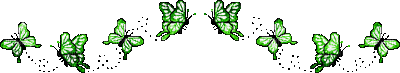 frise papillons verts - Bezmaksas animēts GIF