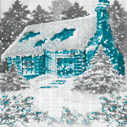soave background animated christmas winter house - Безплатен анимиран GIF