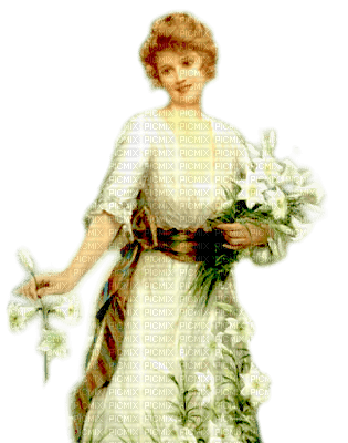 Spring Vintage Woman - δωρεάν png