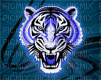 tigre néon - Бесплатный анимированный гифка