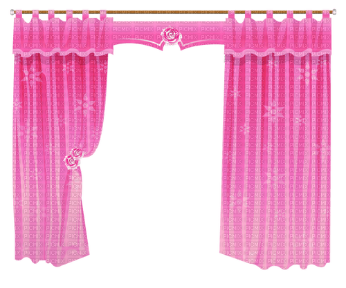 pink curtain - kostenlos png