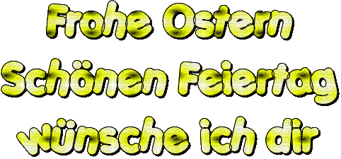 Frohe Ostern - GIF animé gratuit