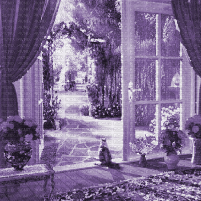 Y.A.M._Interior purple - GIF animado grátis