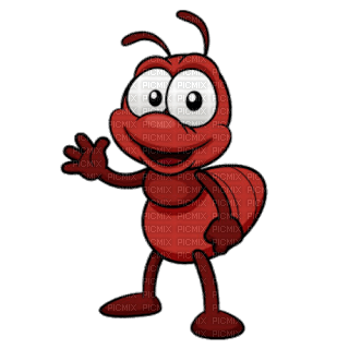 Kaz_Creations Cartoon Red Ants - png gratis