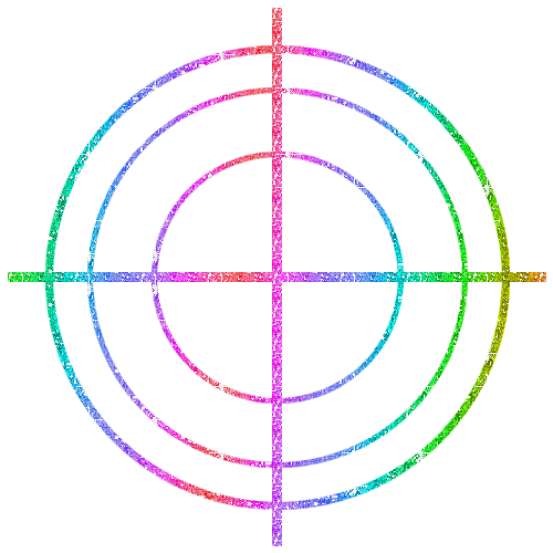 glitter target rainbow - Nemokamas animacinis gif