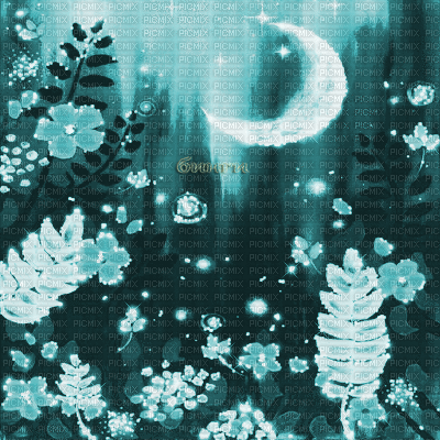 Y.A.M._Art Japan landscape background blue - 免费动画 GIF