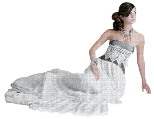 kikkapink woman white dress spring - ilmainen png