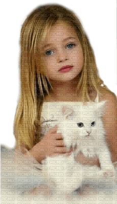 girl and cat by nataliplus - ücretsiz png