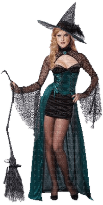 femme sorcière halloween - PNG gratuit
