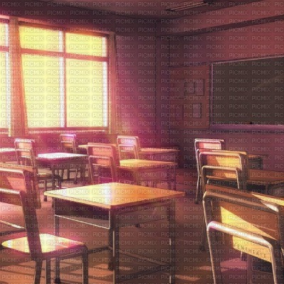 Anime Classroom - ingyenes png