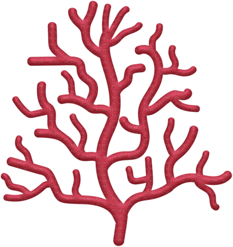 dolceluna red deco underwater coral - 免费PNG