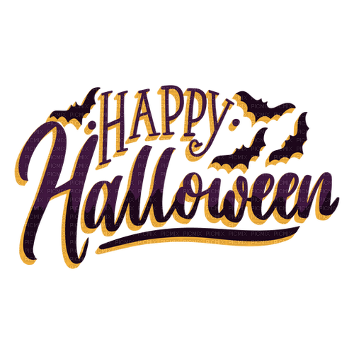 loly33 texte happy halloween - 免费PNG