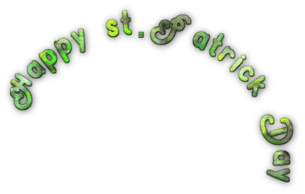 SOAVE text ST.PATRICK  GREEN - 免费PNG