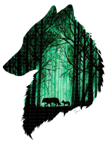 green wolf - png gratuito