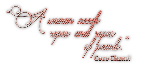 soave text pearl coco chanel pink - Free PNG