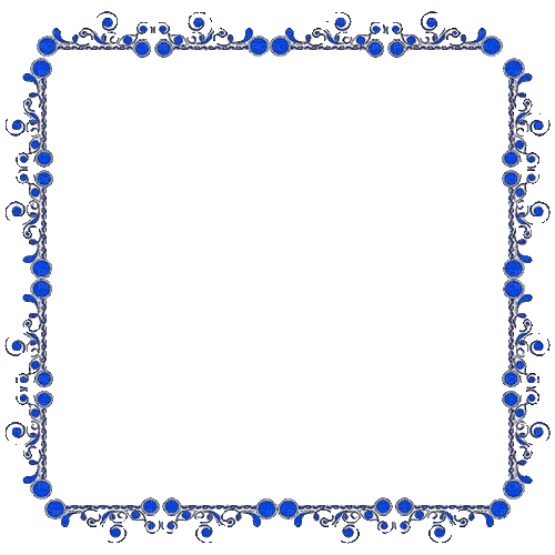 Rahmen, blau, transparent - GIF animé gratuit
