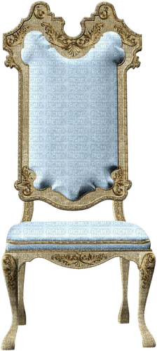 Chaise.Chair.Silla.Blue.Vintage.Victoriabea - 無料png